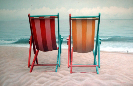 chairs on beach. quot;Two Beach Chairsquot; 48quot;x 60quot;