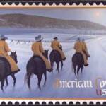 "American Cowboy Stamp" 30"x 50"